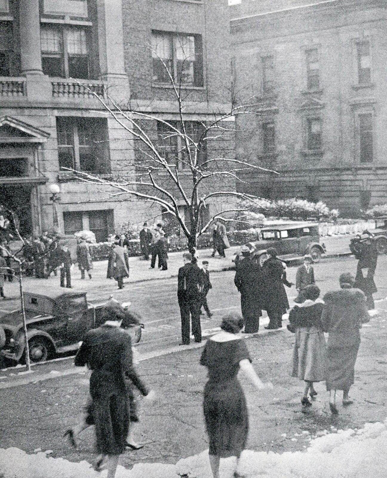 BENNETT: On Homecoming weekend, book about ISU’s beginnings offers lessons now | Students cross Eagle Street in 1934